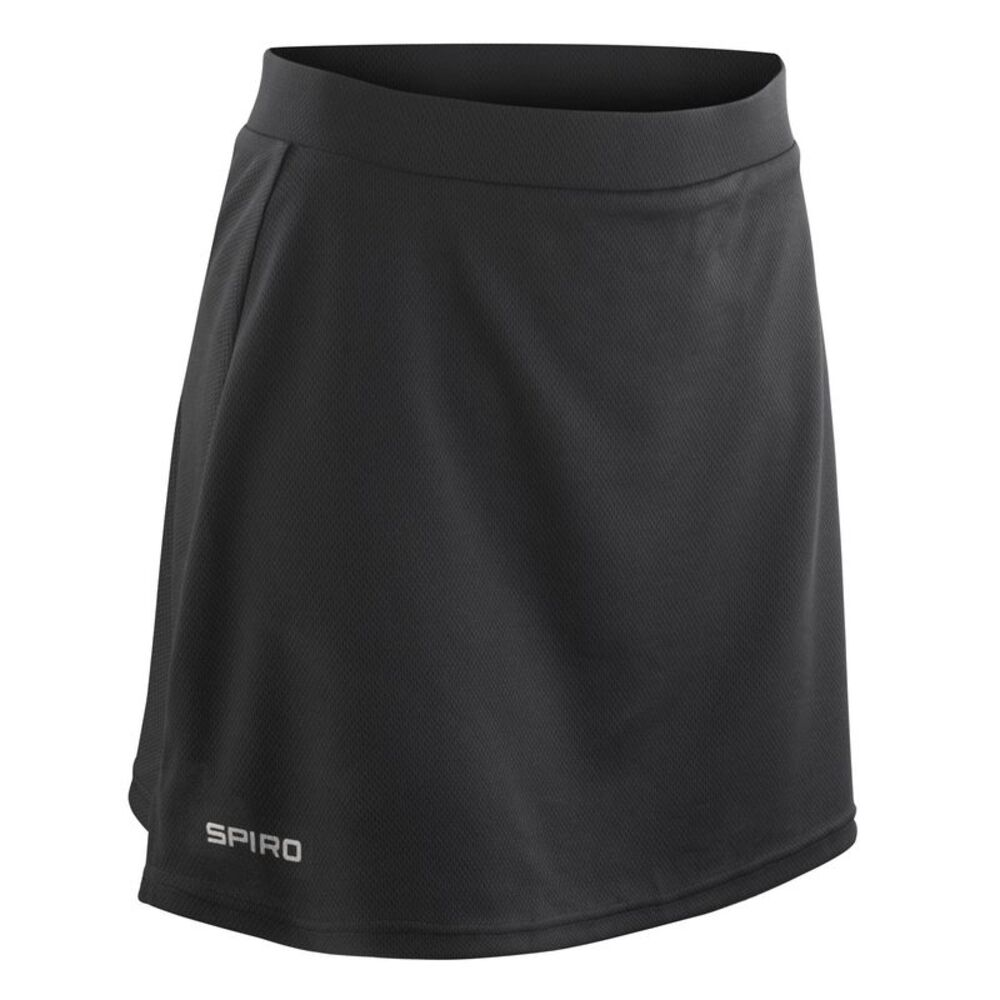 Spiro Womens/Ladies Plain Skort / Black